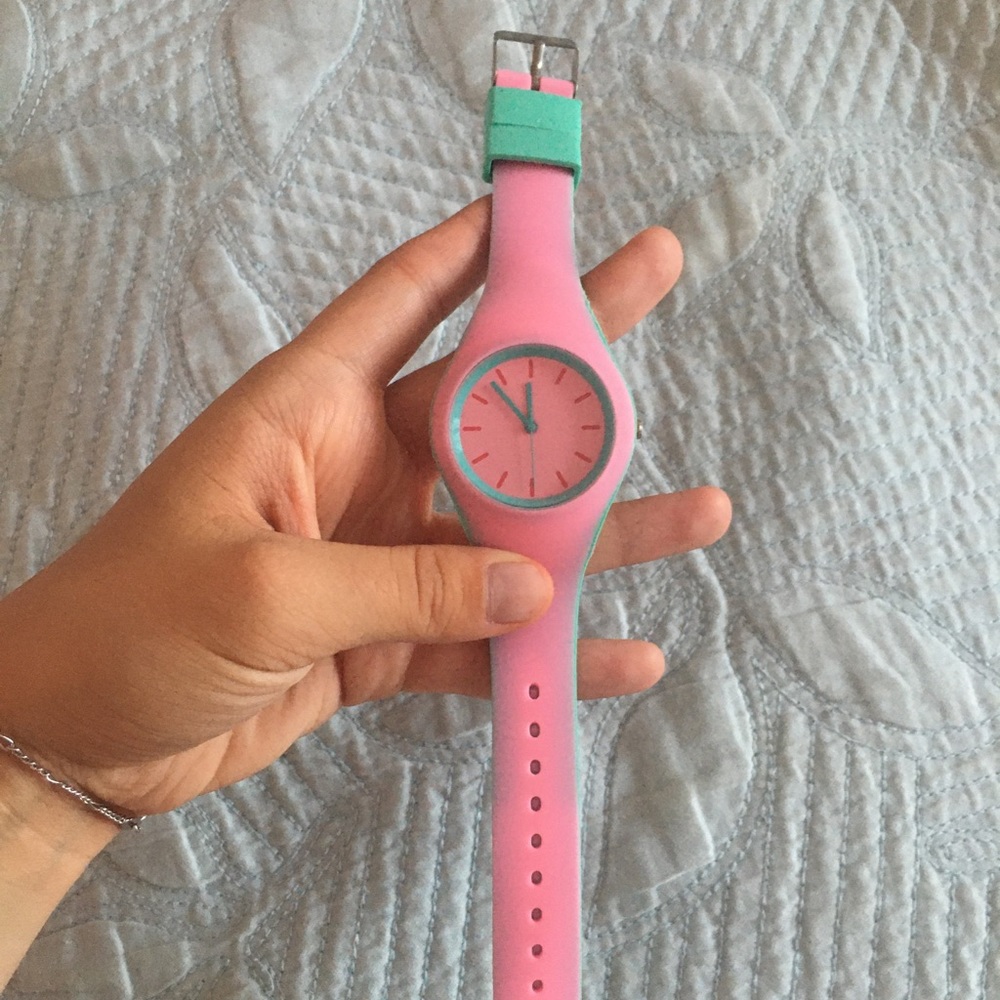 Pink/turquoise Silicon Watch 🦄